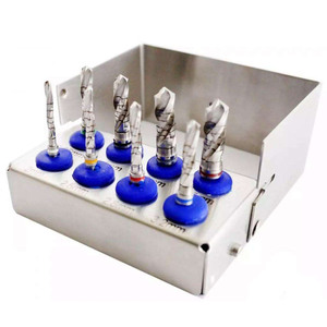 Kit de Brocas para Implantes Dentales, 5 Piezas, Irrigación Externa, Acero Inoxidable Plateado, GUJJAR SURGICAL INTERNATIONAL GSI-ZT-009, Manual - Product Image 1