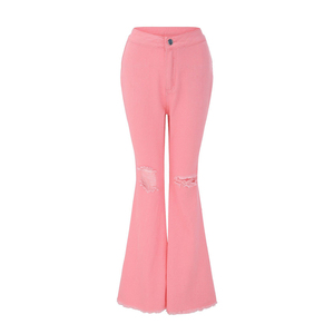 Pantalones Vaqueros de Mujer de Marca Privada, Lavado Ácido, Corte Acampanado, Talle Alto, Proveedor para Minoristas de Ropa Urbana - Product Image 2