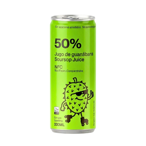 Bebida de Jugo de Guanábana Sin Azúcar en Lata de 330ml, Bebida de Fruta NFC - Product Image 1
