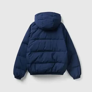 Custom Silicone Print Letter Logo Men's Winter <b>Jacket</b> Oversize Heated Designer Down <b>Jacket</b> Polyester Waterproof <b>Puffer</b> <b>Jacket</b> - Product Image 5