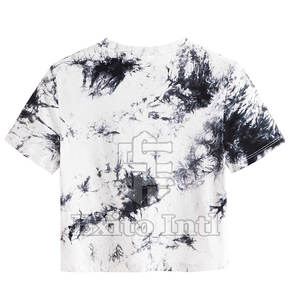 Ensemble de vêtements d'été tendance pour femmes, haut court à col rond et manches courtes, taille adulte - Product Image 2