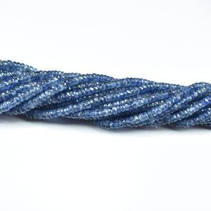 Natural Indigo Blue Kyanite Faceted Rondelle Gemstone <b>Beads</b> 3-5MM Loose Kyanite <b>Stone</b> <b>Beads</b> For Jewelry Making Wholesale Bulk - Product Image 2