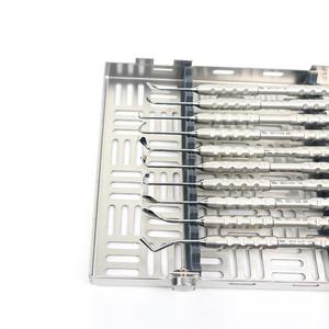Best Quality Manual Gracey Curette Set 7 Periodontal Curettes Root Scaler Cassette Handle Top CE Dental Surgical By Dentavex - Product Image 4