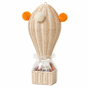 Wholesale Green Rattan <b>Eid</b> Candy Basket In Hot Air Balloon Shape Islamic Festival <b>Gift</b> Holder Ramadan Giveaway <b>Box</b> For Kids - Product Image 2