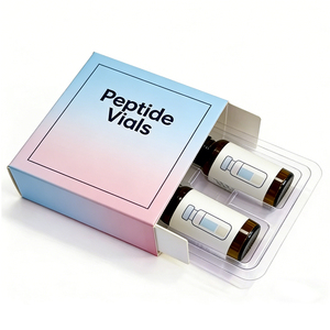 Boîte vide pour flacons de peptides, finition mate, pour 2 flacons, emballage rigide en papier, flacons en verre de 3 ml/5 ml/10 ml, avec insert en plastique - Product Image 6