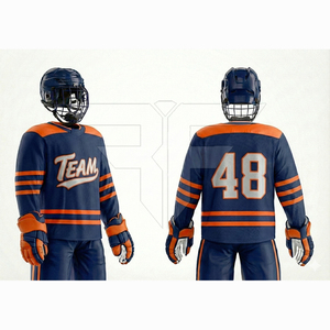 Uniforme de hockey sur glace sans manches respirant sur mesure, de haute qualité, 100% polyester - Product Image 4