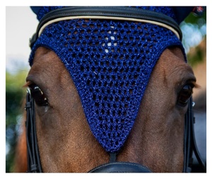 Produits d'équitation de qualité supérieure, nouveau style personnalisé, bonnet d'oreille pour cheval, voile anti-mouches pour cheval sur mesure - Product Image 6