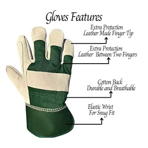 ถุงมือทำงานนิรภัยขายส่ง กันลื่น ทนทาน รุ่นใหม่ ราคาสมเหตุสมผล ผลิตถุงมือทำงานหนัง - Product Image 2