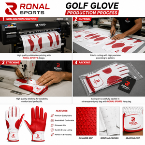 Dernier modèle de gants de golf sportifs professionnels, respirants, en cuir de qualité supérieure, personnalisables, pour hommes, en promotion. - Product Image 5