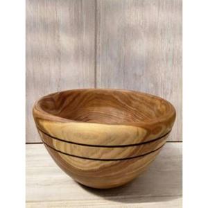 Grand saladier en bois de luxe, rond, en bois naturel, pour hôtel et restaurant - Product Image 5
