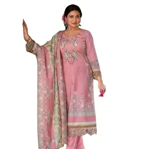 巴基斯坦印第安人Salwar Kameez缝制Shalwar Kameez现成的Anarkali礼服布开斋节系列销售连衣裙