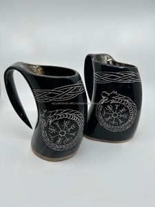 Mug Viking en Corne d'Inde – Idéal pour les Fêtes, Cadeau Tendance, Mug à Café Militaire - Product Image 5