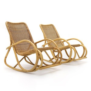 Conjunto de sofá reclinable moderno, sillón reclinable de ratán, sillas mecedoras fabricadas en Vietnam - Product Image 1