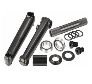 Juego de Bielas BMX de Alto Rendimiento de 48 Estrías, 3 Piezas, con Brazos Tubulares de Cromoly 4130 Tratados Térmicamente y Kit de Eje Central de Cromoly 4130 Tratado Térmicamente - Product Image 2