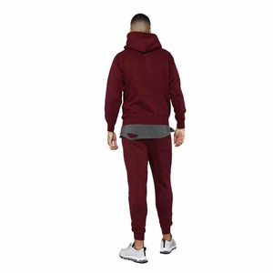 Conjunto Deportivo de Invierno para Hombre, de Alta Calidad, con Capucha, Casual, de Color Sólido, Manga Larga, Dos Piezas, 100% Algodón, Ligero - Product Image 2