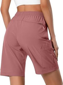 Shorts Deportivos Ligeros para Mujer, para Yoga, Gimnasio, Fitness, Senderismo, de Spandex/Poliéster, Secado Rápido, Transpirables, con Cierre de Cordón - Product Image 2