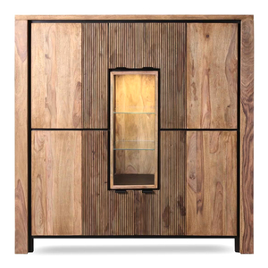 Modern Luxury Eco-friendly Wooden <b>Wardrobe</b> Solid Wood Door Hinged Doors Metal Handles Freestanding Bedroom Dining Living Room - Product Image 2