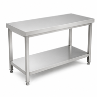 Werkblad van roestvrij staal 201 304, 18 gauge, zwaar metaal, voor professionele restaurantkeukens