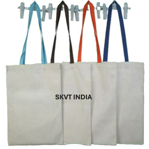 Bolsa de Tela de Algodón Crudo Orgánico Beige Natural Personalizada, Bolsa de Compras Reutilizable con Logotipo, Bolsas Promocionales - Product Image 1