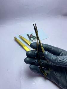 Tijeras Profesionales de Belleza One Spring, Acero Inoxidable, Hoja Curva, Herramienta de Precisión para Recortar Cutículas a un Precio Competitivo - Product Image 2