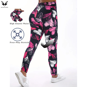 Anti-Sweat Compression Gym <b>Tights</b> For Women Wholesale Seamless Compression Leggings For Female Athletes - Product Image 5