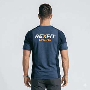 T-shirt Homme Col Rond Manches Courtes 100% Coton Épais Personnalisé 260 g/m² Style Hip-Hop Écologique Vierge sur le Devant - Product Image 5