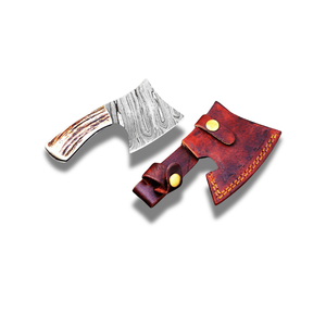 Cuchillo compacto multiusos hecho a mano con hoja de acero estampado y mango estilo asta de ciervo, proveedor mayorista OEM ODM para uso exterior - Product Image 1
