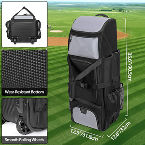 Wholesale Baseball Kit Bag Durable Sports Bag for Baseball Equipment with Bat <b>Holder</b> and <b>Shoe</b> Pock Custom Baseball Equipment Bag - Product Image 6