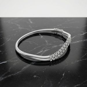 Pulsera de Cadena de Plata de Ley con Diamantes Cultivados en Laboratorio, Diseño Clásico y Elegante en Oro Rosa, Joyería de Lujo Brillante para Mujer, Ideal para Bodas - Product Image 5