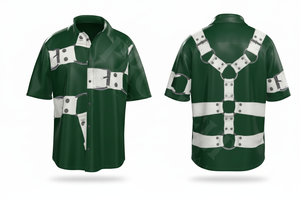 Chemises de plage élégantes et tendance à manches courtes, imprimées sur mesure, confortables et légères, OEM - Product Image 2