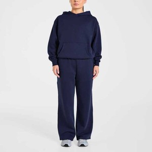 Sudadera con Capucha para Mujer, al por Mayor, con Logotipo Bordado Personalizado en la Parte Delantera, de Buena Calidad, Manga Larga, Transpirable, Color Sólido, Forrada, Talla Grande, 100% Algodón - Product Image 4