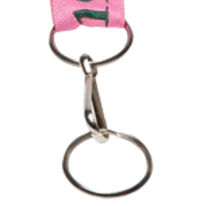 AKA Pink & Green Breakaway <b>Lanyard</b> with Detachable Buckle ID Badge Key Holder Neck Strap Black Pink Green <b>Polyester</b> <b>Lanyard</b> - Product Image 2