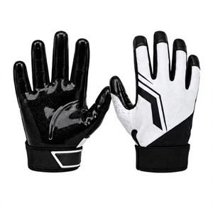 Venta Directa de Fábrica, Guantes de Fútbol Americano Personalizados para Jóvenes y Adultos, Logotipo Personalizado, Palma de Silicona, Diseño Duradero - Guantes de Receptor para Hombre - Product Image 1