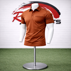 Polo Personalizado para Hombre, Corte Ajustado – Polo Deportivo Transpirable para Golf con Bolsillo con Cremallera en el Pecho - Product Image 3