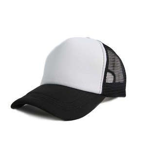 Casquette de baseball trucker en maille bicolore avec panneau arrière, logo personnalisé, réglable et respirante, vente en gros, fournisseur en vrac USA UK UE - Product Image 3