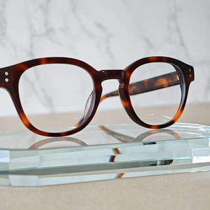 Monturas de Gafas Redondas Estilo Tortoise, Unisex, Acetato, Montura Completa, Disponibles en Stock - Product Image 2