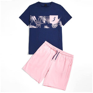 Último Modelo 2026, Camiseta y Pantalones Cortos para Hombre, Transpirables, Servicio OEM, Camiseta y Pantalones Cortos Casuales para Hombre - Product Image 1