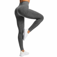 Leggings de sport pour femmes de qualité supérieure, taille haute, respirants, tricotés, sans couture, pour le yoga et la salle de sport