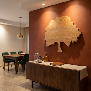 Arte Mural de Madera Tallada a Mano, Silueta de Árbol de la Vida Minimalista, Escultura de Madera para Pared, Decoración para Sala de Estar, Dormitorio y Hogar - Product Image 2