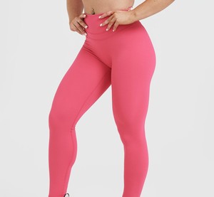 Leggings pour femmes sur mesure à prix avantageux, vente chaude, longueur intégrale, haute qualité, en spandex et polyester tricoté, taille mi-haute, respirants - Product Image 3