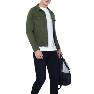 Veste en jean pour homme de couleur personnalisée, respirante, séchage rapide, logo frontal, style décontracté, vente en gros, faible MOQ 2026 - Product Image 3