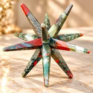 Estrella de Merkaba de Heliotropo de Alta Calidad, 12 Puntas, Cristal de Cuarzo para Sanación Reiki, Venta al por Mayor - Product Image 6