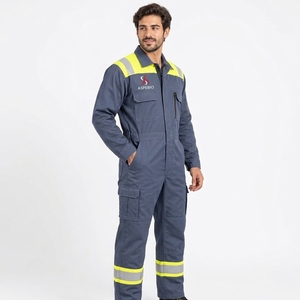 Combinaison de sécurité professionnelle haute visibilité, vêtements de travail réfléchissants, tissu durable, construction confortable, utilitaire industriel - Product Image 5