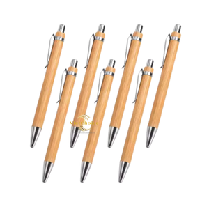 Stylo à bille en bambou écologique avec encre à écriture fluide pour le bureau et l'école - Product Image 2