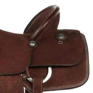 Silla de montar western de cuero más vendida para carreras de barriles, construcción duradera, asiento profundo y rendimiento listo para la carrera. - Product Image 4