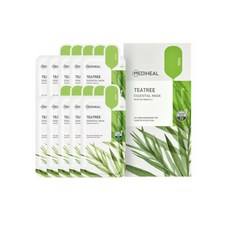 Maschera viso essenziale Mediheal Tea Tree Care Solution, confezione da 20 pezzi, trattamento anti-acne in tessuto con ingredienti a base di erbe - Product Image 1