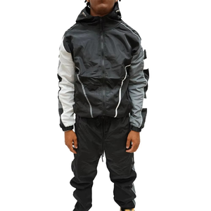 plus size New Arrival <b>Windbreaker</b> Set High Quality Manufacturing Factory Supplier Zipper Jacket Set <b>Windbreaker</b> Set for Sale - Product Image 2