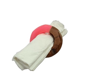 Handmade Resin Napkin Rings for Luxury Restaurant Wedding Party Banquet-Custom Personalized Design Haxagon International Classic - Product Image 1