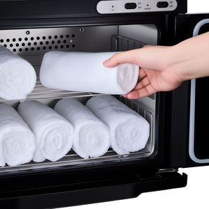Forniture Alberghiere e Accessori per Saloni: Armadio Scaldasalviette in Acciaio Inox da 5 Galloni con Finestra Trasparente e Capacità di 36 Asciugamani - Product Image 5