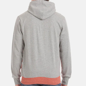 Sweat à capuche léger 100 % coton respirant pour homme avec fermeture éclair et poches, idéal pour l'extérieur, automne/hiver, couleur et taille personnalisables, service OEM - Product Image 4